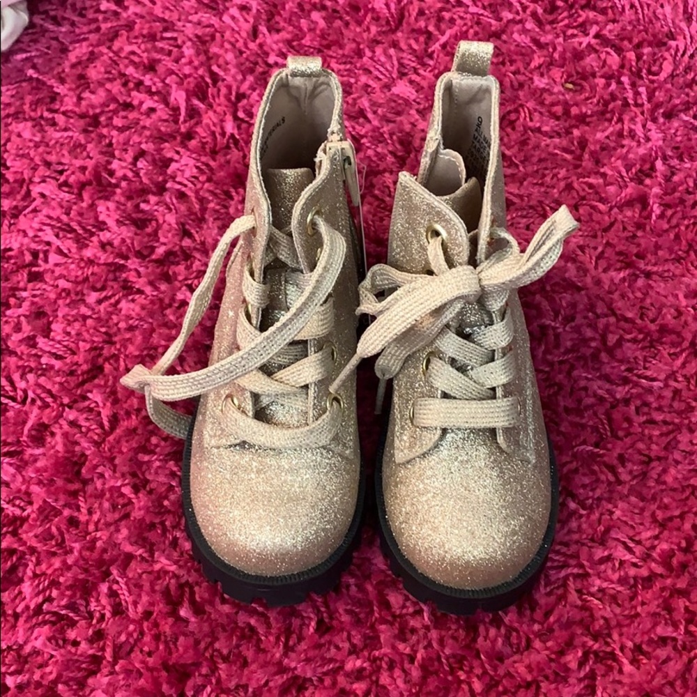Gold Sparkle Boots